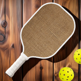 Brown Burlap Pickleball Schläger