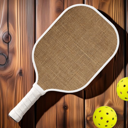 Brown Burlap Pickleball Schläger