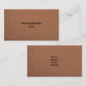 Brown Business Card Visitenkarte (Vorne/Hinten)