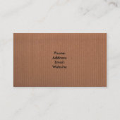Brown Business Card Visitenkarte (Rückseite)