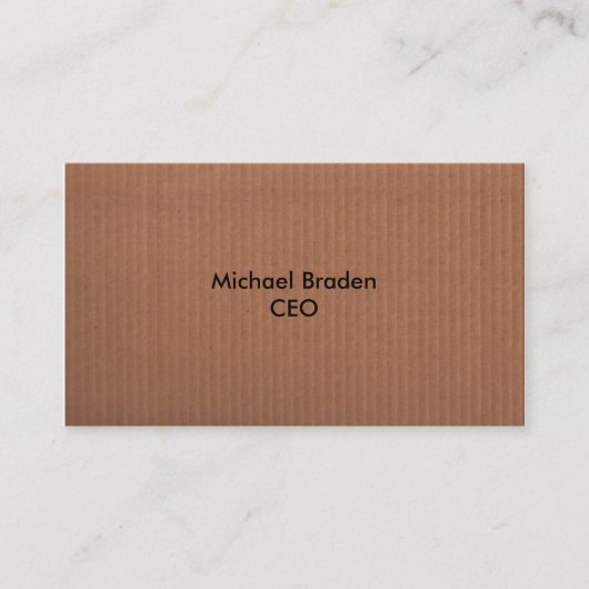 Brown Business Card Visitenkarte (Vorderseite)
