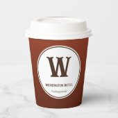Brown Business Coffee Paper Cups Pappbecher (Links)