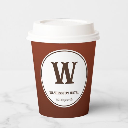 Brown Business Coffee Paper Cups Pappbecher (Links)