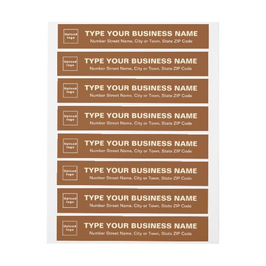 Brown Business Wrap rund um das Rücksendeadresse-L (Bogen)