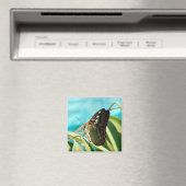 Brown Butterfly Closed Wings Magnet (In Situ (Geschirrspüler))