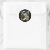 Brown Butterfly Runder Aufkleber (Tasche)