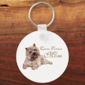 Brown Cairn Terrier Mothers Day Schlüsselanhänger (Vorderseite)