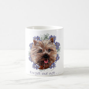 Brown Cairn Terrier Vergiss-me-not Kaffeetasse
