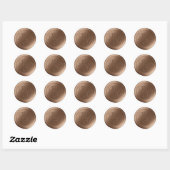 Brown Calligraphy Monogram Wax Siegel Stickers (Blatt)