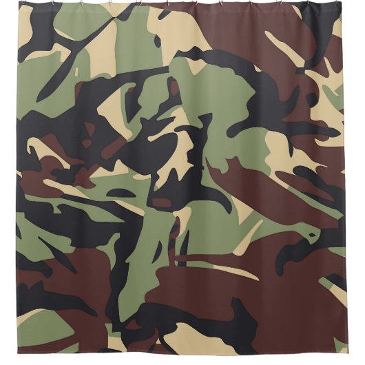 Brown Camou Duschvorhang (Vorderseite)