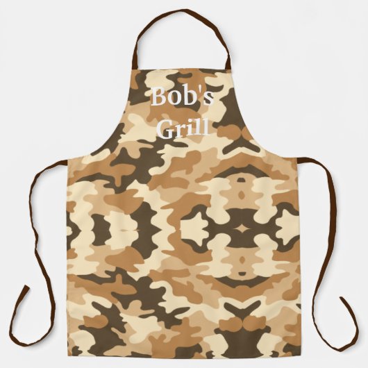 Brown Camouflage Business Schürze (Vorderseite)