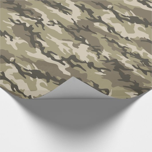 Brown Camouflage Camouflage Geschenkpapier (Ecke)