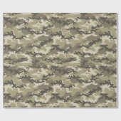 Brown Camouflage Camouflage Geschenkpapier (Flach)