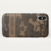 Brown Camouflage Case-Mate iPhone Hülle (Rückseite (Horizontal))