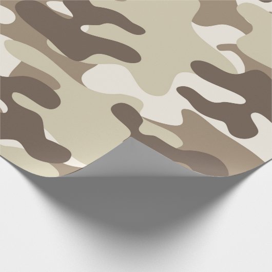 Brown-Camouflage-Entwurf Geschenkpapier (Ecke)