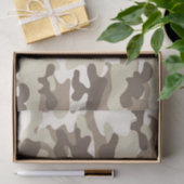 Brown-Camouflage-Entwurf Seidenpapier (Geschenk)