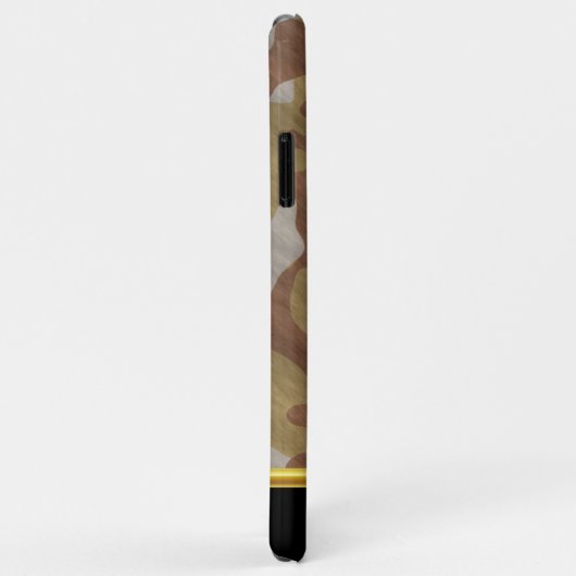 Brown Camouflage Gold-Folie Textur Monogramm 11 Case-Mate iPhone Hülle (Hinten/Rechts)