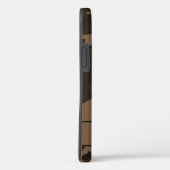 Brown Camouflage Monogram Case-Mate iPhone Hülle (Rückseite / Rechts)