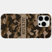 Brown Camouflage Personalized Case-Mate iPhone Hülle (Rückseite (Horizontal))