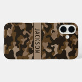 Brown Camouflage Personalized Case-Mate iPhone Hülle (Rückseite (Horizontal))
