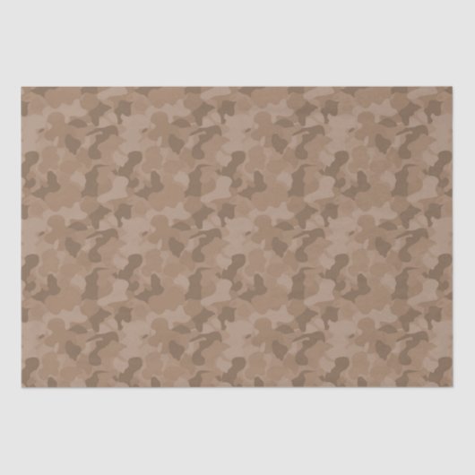 Brown Camouflage Seidenpapier (Vorderseite)