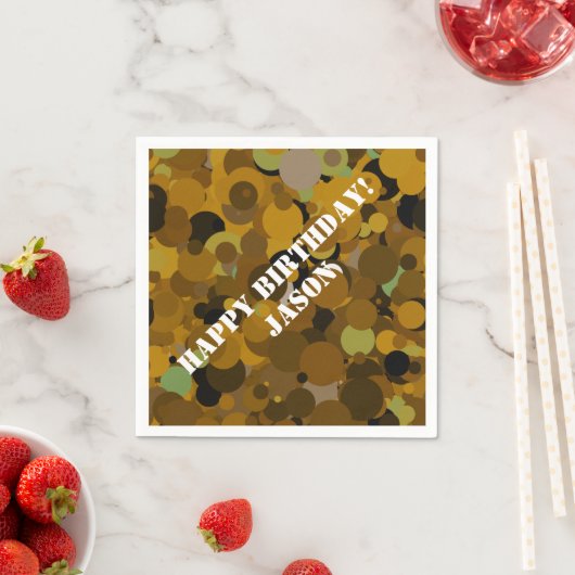 Brown Camouflage Serviette (Beispiel)