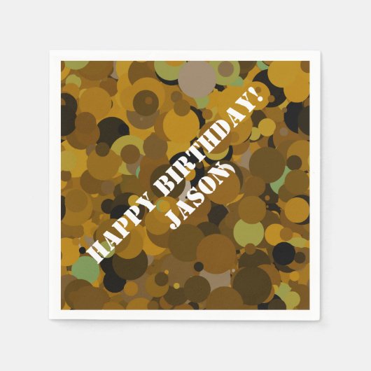 Brown Camouflage Serviette (Vorderseite)