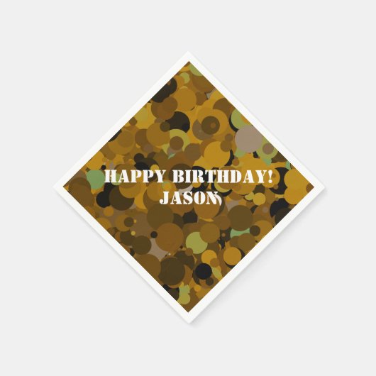 Brown Camouflage Serviette (Ecke)