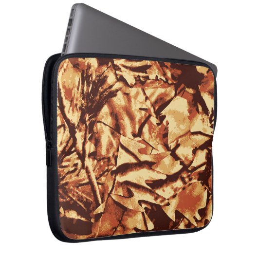 Brown-Camouflage-Tarnungs-Geschenke für Jäger Laptopschutzhülle (Vorne Rechts)