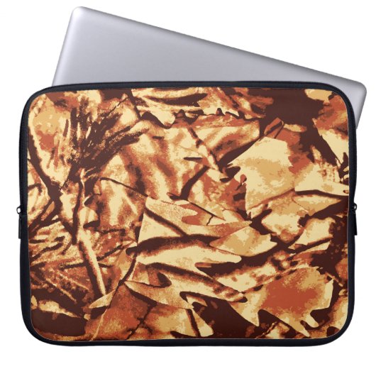 Brown-Camouflage-Tarnungs-Geschenke für Jäger Laptopschutzhülle (Vorderseite)