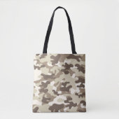 Brown Camouflage Tote Bag Tasche (Vorderseite)