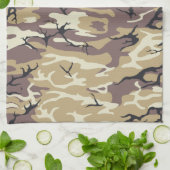 Brown Camouflage Towell Küchentuch (Gefaltet)