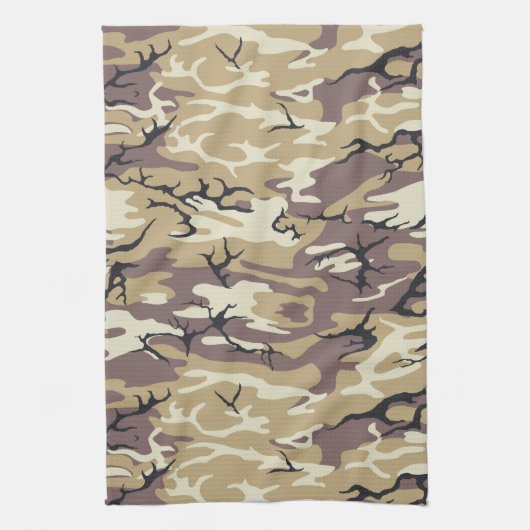 Brown Camouflage Towell Küchentuch (Vertikal)
