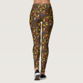 Brown Camping Trail Mix Nuts Candy Snack Food Leggings (Rückseite)