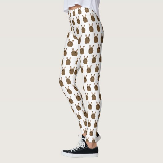 Brown Cartoon Bunny Leggings (Links)