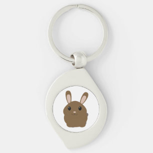 Brown Cartoon Bunny Schlüsselanhänger