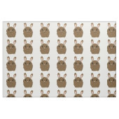 Brown Cartoon Bunny Stoff (Fat Quarter (45,7 x 55,9 cm))