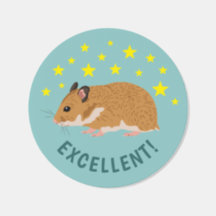 Brown Cartoon Pet Hamster Excellent Kids' Reward