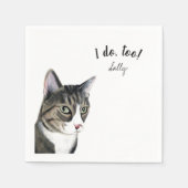 Brown Cat Cocktail Napkins Serviette (Vorderseite)