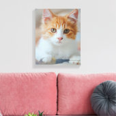 Brown Cat Leinwanddruck (Insitu (Wohnzimmer))