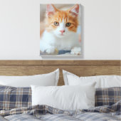 Brown Cat Leinwanddruck (Insitu (Schlafzimmer))