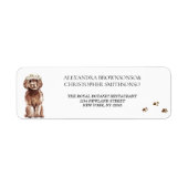 Brown Cavapoo Dog Zuhause Newly Weds Wedding (Vorne)