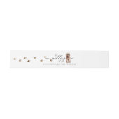 Brown Cavapoo Welpe Dog Owner Wedding Calligraphy Einladungsbanderole (Flach)