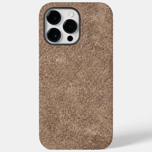 Brown Chamois Textur Print Case-Mate iPhone Hülle (Rückseite)