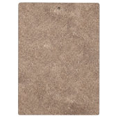 Brown Chamois Textur Print Klemmbrett (Rückseite)