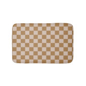 Brown Checkerboard Badematte (Vorderseite)