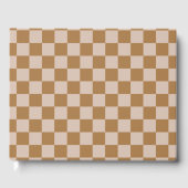Brown Checkerboard Gästebuch (Vorderseite)