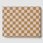 Brown Checkerboard Gästebuch (Rückseite)
