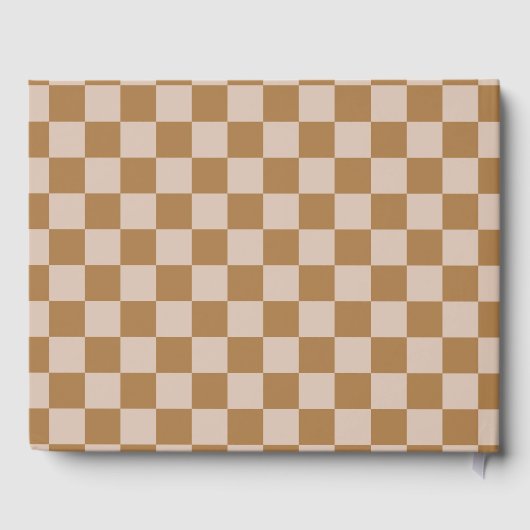 Brown Checkerboard Gästebuch (Rückseite)
