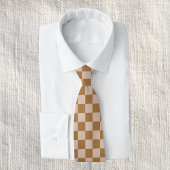 Brown Checkerboard Krawatte